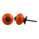 Orange Round Antique Fitting Ceramic Knob